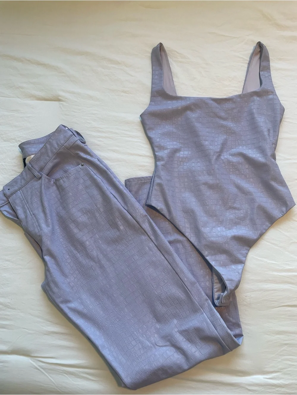 naked wardrobe Lilac Square-Neck One-Piece Swimsuit